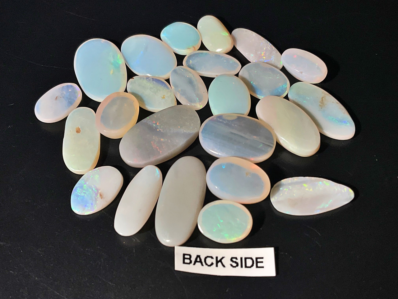 Multicolour Australian Coober Pedy Opal 24 Pc 36.65 Carat